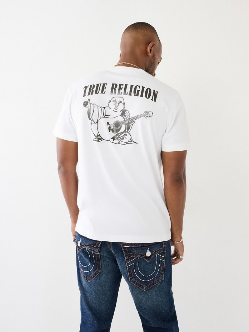 T Shirts True Religion Buddha Logo Homme Bleu Marine | ATQ-54293062