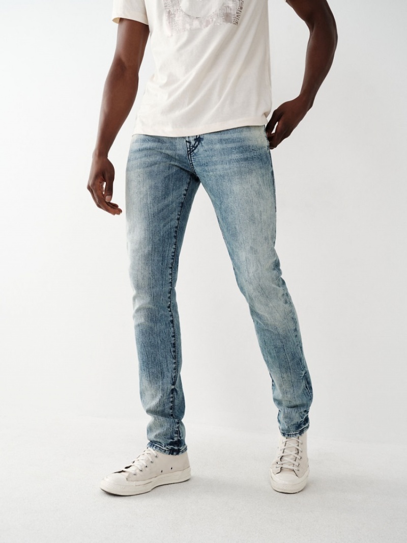 Big T & Super T Stitch True Religion Rocco Big T Mince Jean Homme Bleu | GCA-99253706