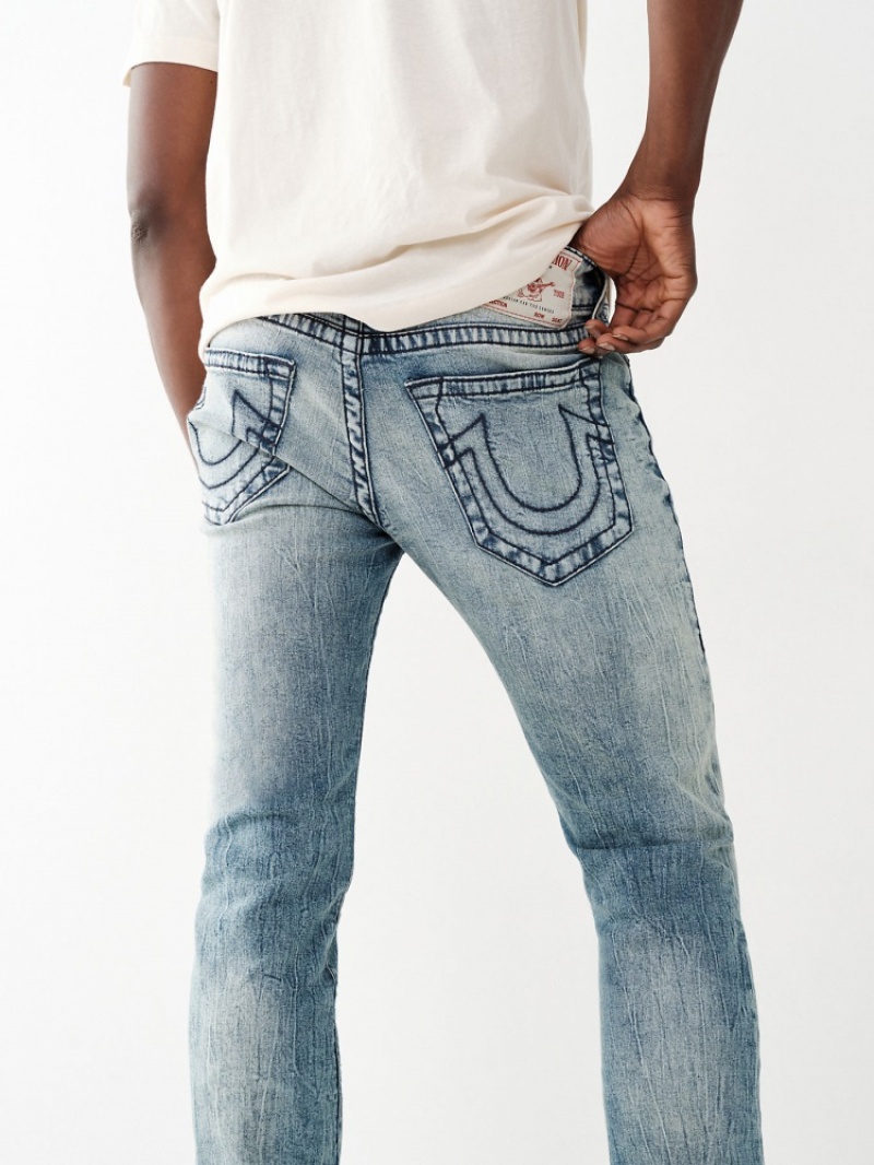 Big T & Super T Stitch True Religion Rocco Big T Mince Jean Homme Bleu | GCA-99253706