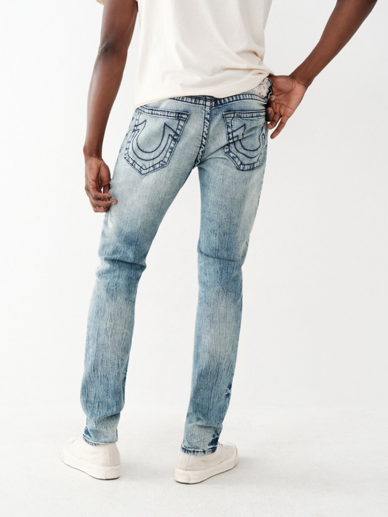 Big T & Super T Stitch True Religion Rocco Big T Mince Jean Homme Bleu | GCA-99253706