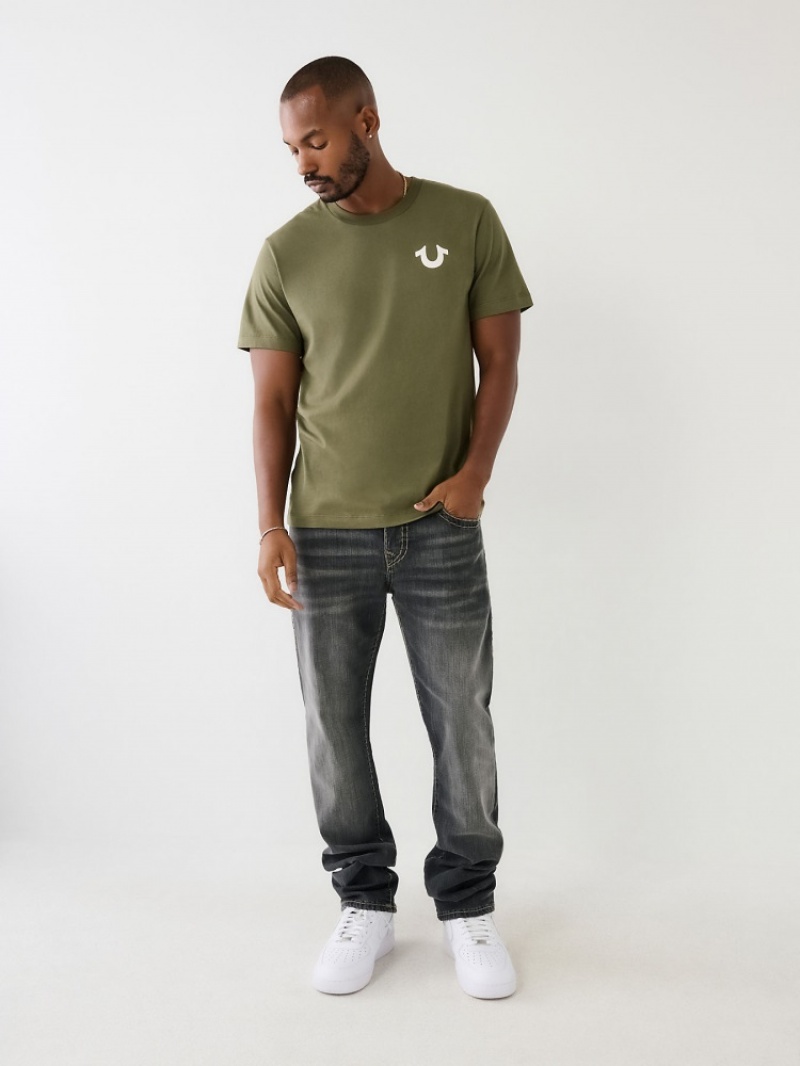 T Shirts True Religion Buddha Logo Homme Beige | NTQ-80028889