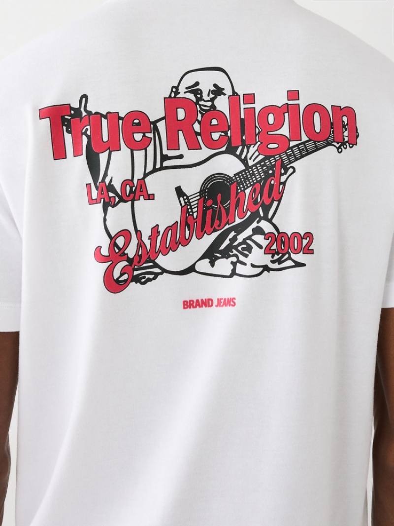 T Shirts True Religion Buddha Logo Homme Noir | VMJ-82067545