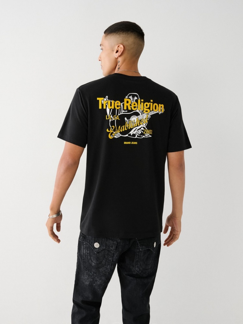 T Shirts True Religion Buddha Logo Homme Vert Olive | XKI-27527828