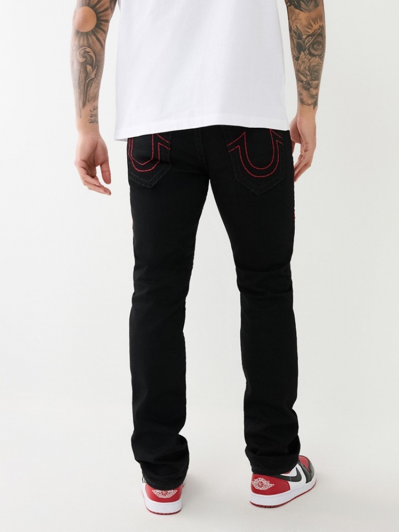 Big T & Super T Stitch True Religion Ricky Super T Droit Jean Homme Orange Rose | XHF-69114663