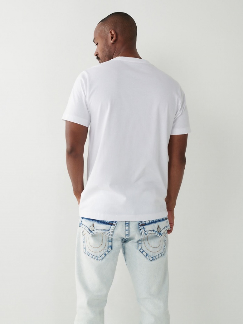 T Shirts True Religion Buddha Logo Homme Kaki | ZFF-30176134