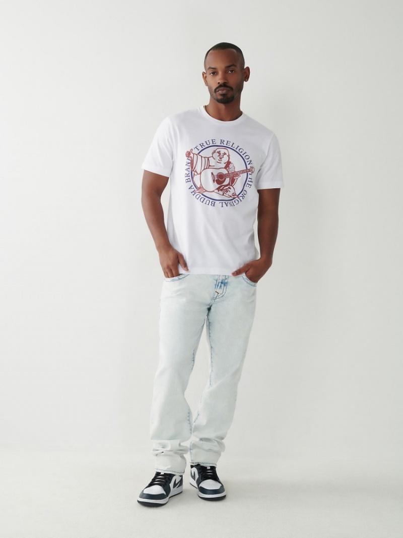 T Shirts True Religion Buddha Logo Homme Kaki | ZFF-30176134