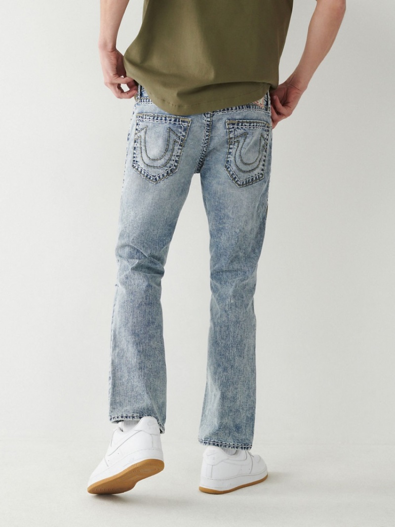 Big T & Super T Stitch True Religion Ricky Super T Stitch Droit Jean Homme Bleu Marine | VMM-21863439