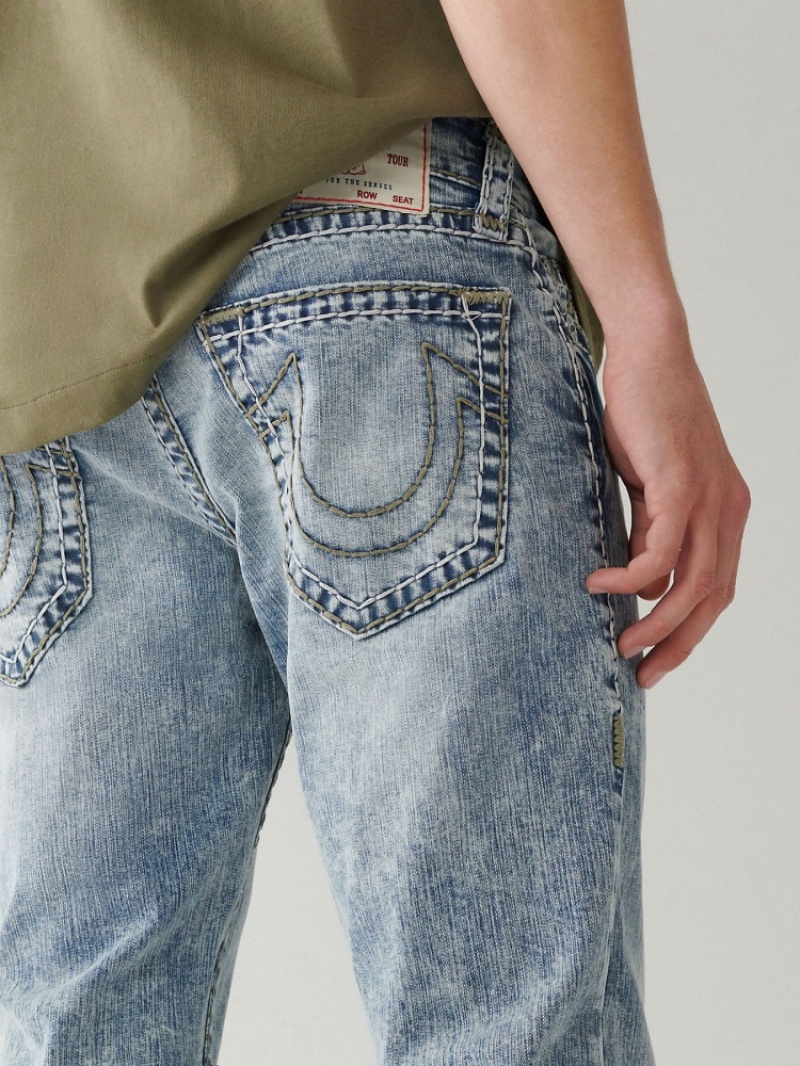 Big T & Super T Stitch True Religion Ricky Super T Stitch Droit Jean Homme Bleu Marine | VMM-21863439