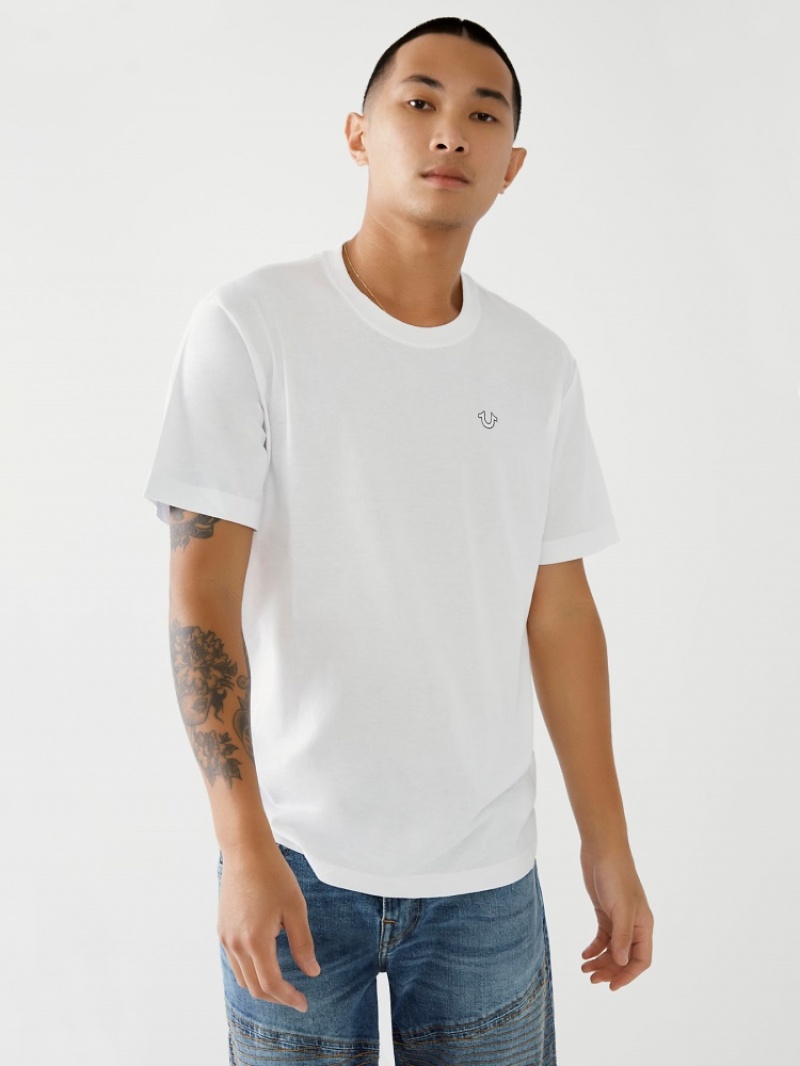 T Shirts True Religion Buddha Logo Homme Beige | XBG-24674593