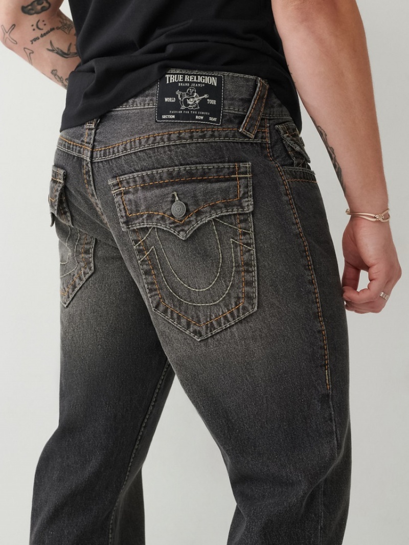 Big T & Super T Stitch True Religion Ricky Big T Stitch Droit Jean Homme Bleu Marine | AHS-31134977