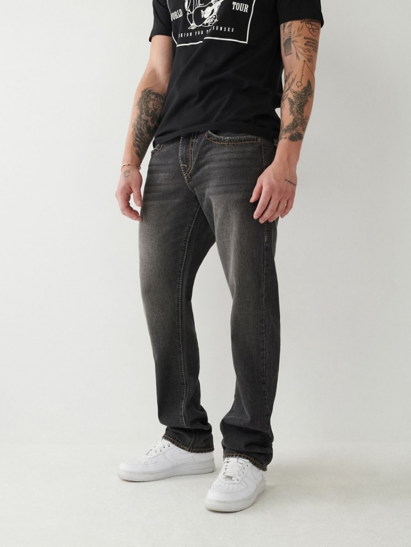 Big T & Super T Stitch True Religion Ricky Big T Stitch Droit Jean Homme Bleu Marine | AHS-31134977