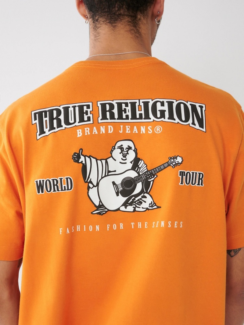 T Shirts True Religion Buddha Heritage Relaxed Homme Beige | MLH-53758911