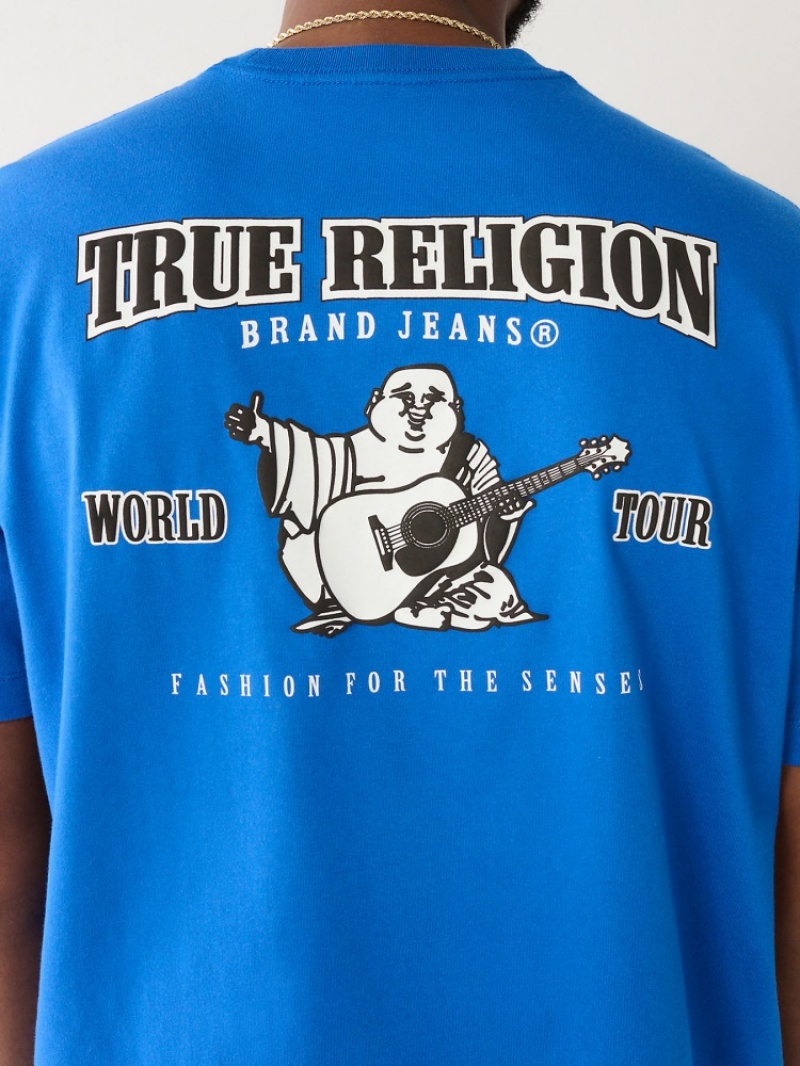 T Shirts True Religion Buddha Heritage Relaxed Homme Noir | UPN-27542974