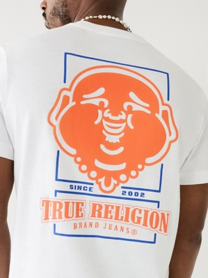 T Shirts True Religion Big Buddha Crew Neck Homme Bleu | BTW-72147966