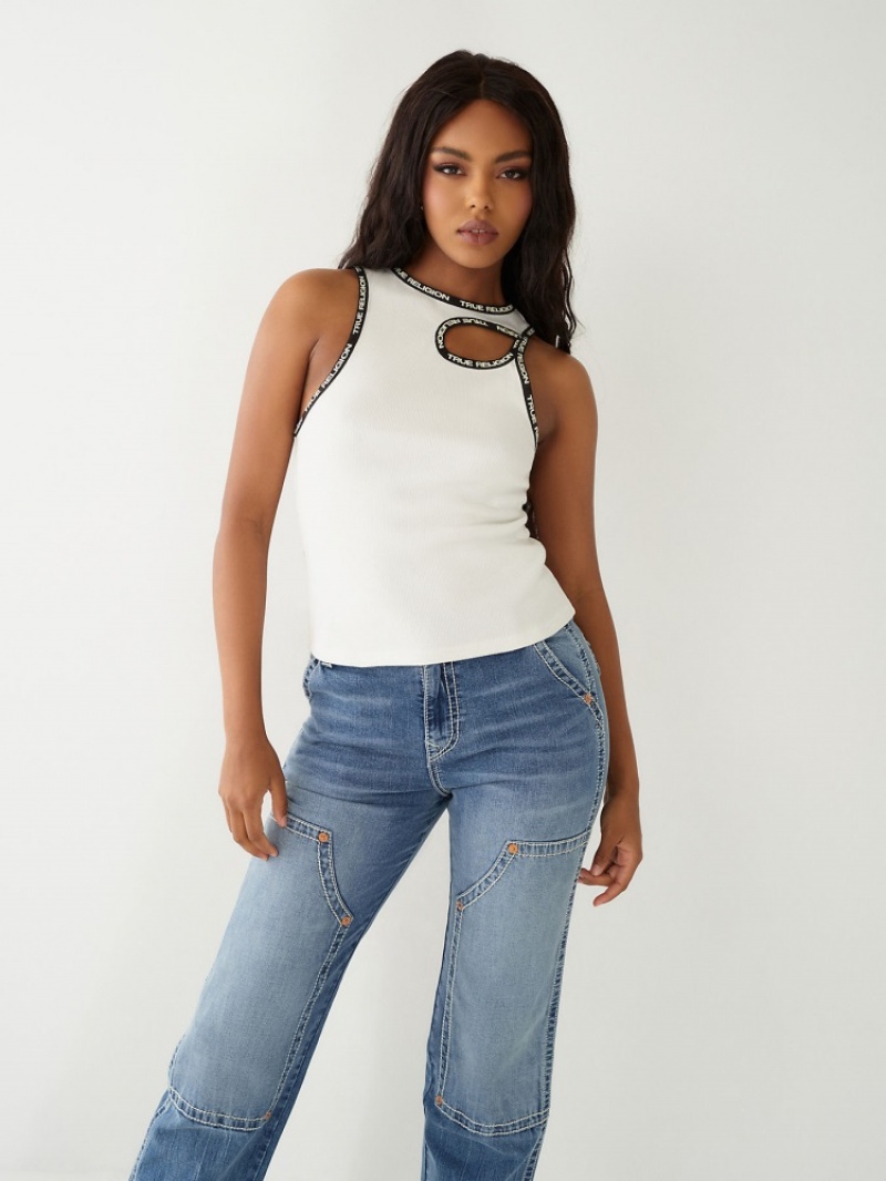 Debardeur True Religion Cut Out Femme Kaki | WWZ-94281595