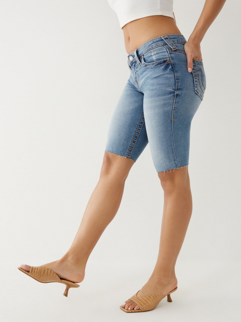 Short True Religion Riley Big T Knee Femme Orange Rose | ENI-33640244